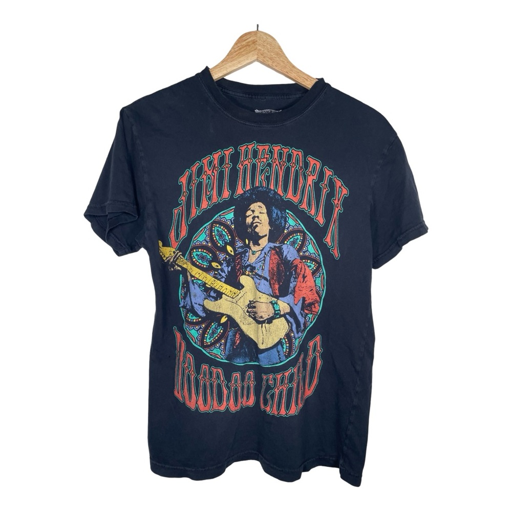 Jimi Hendrix Graphic Tee by purple haze properties  SHORT SLEEVE BLACK 052T